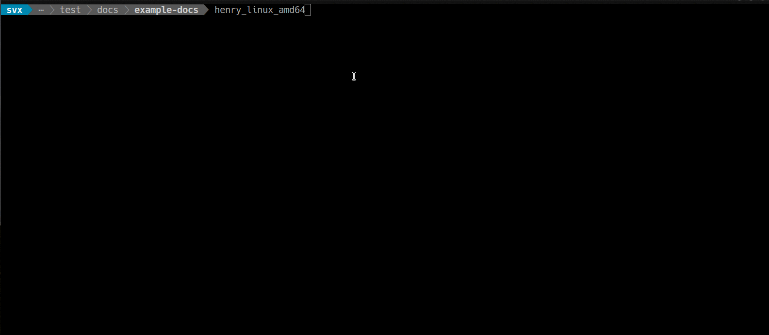 Henry Command line help